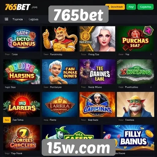 Jogos populares disponíveis no site 765bet